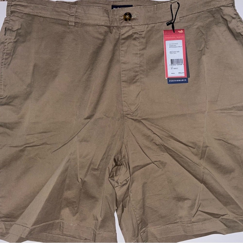Southern Marsh Khaki Flat Front Shorts
